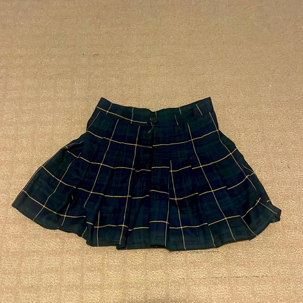 PLAID GREEN MINI SKIRT 💕